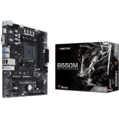 Placa Mãe Biostar B550MH, Chipset B550, AMD AM4, mATX, DDR4, AB55AM4S-R02-BS212X