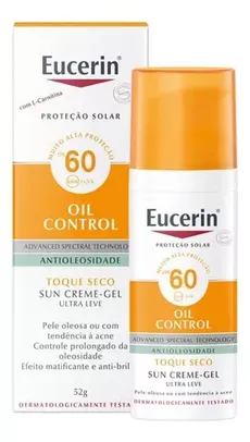 Protetor solar facial Sun Oil Control FPS 60 50ml Eucerin