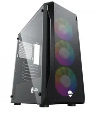 Gabinete Gamer Ninja AERO, RGB, Vidro Temperado -  Com 3 Fans