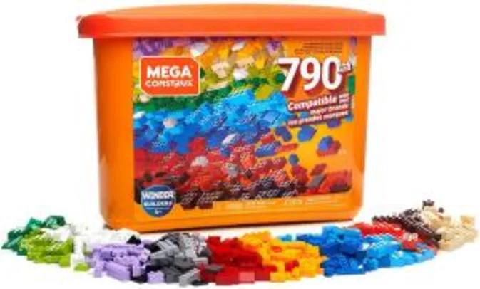 [Amazon PRIME] Caixa Core Blocos de Contar, 790 peças, Mega Construx, Mattel