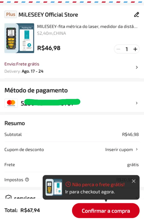 Imagem na descrição da promoção