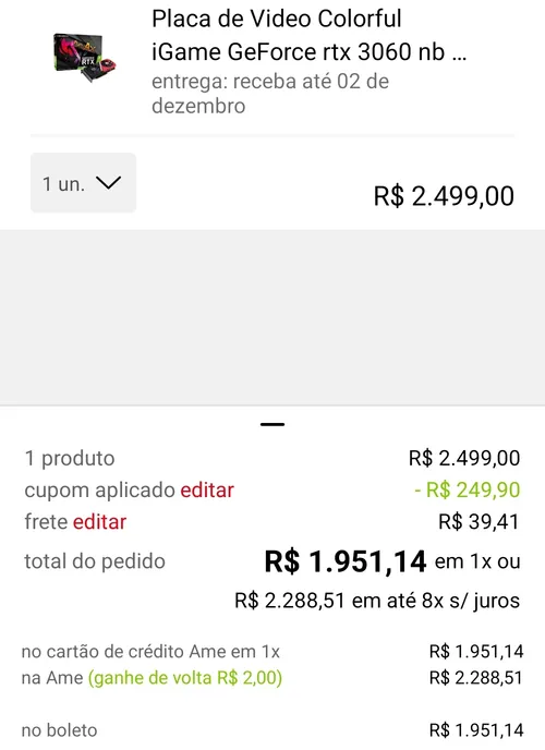 Imagem na descrição da promoção