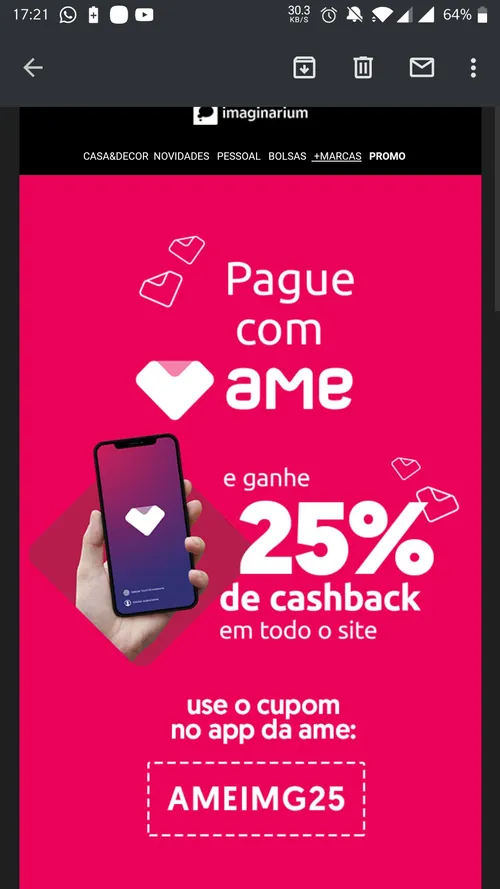 Imagem na descrição da promoção