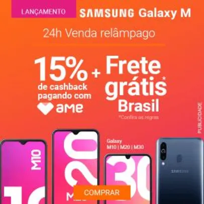 Samsung Galaxy M - Pré Venda [15% AME + Frete Grátis]