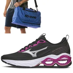 Kit Tênis Feminino Wave Frontier 14 + Mala Unissex Mizuno GYM 38