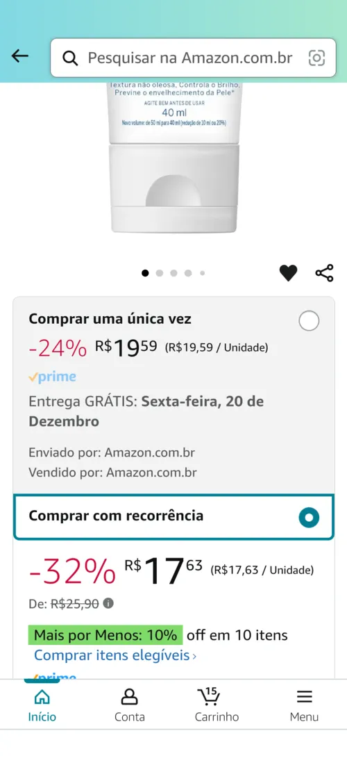 Imagem na descrição da promoção