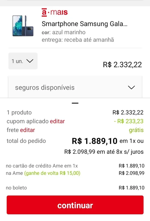 Imagem na descrição da promoção