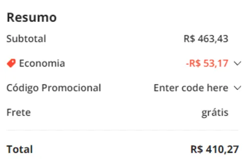 Imagem na descrição da promoção