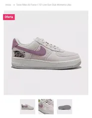 Tênis Nike Air Force 1 '07 Low Sun Club Women's Lilac