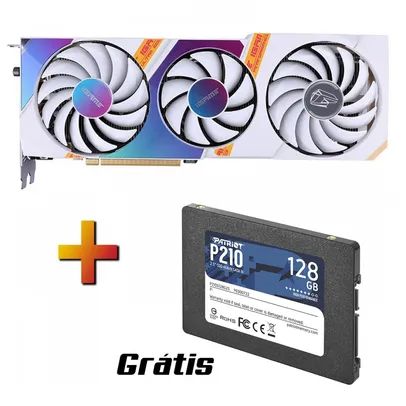 Placa de Vídeo Colorful iGame GeForce RTX 3050 Ultra White OC, 8GB + SSD Patriot P210 128GB