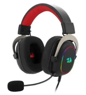 Headset Gamer Redragon Zeus X, Chroma Mk.II, RGB, Surround 7.1, USB, Drivers 53MM, Preto/Vermelho - H510-RGB