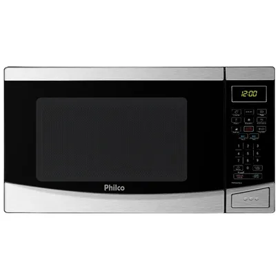 [AME R$453,50] Microondas Philco PMO26 Inox 26 Litros Menu Fit Preto