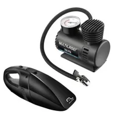 Aspirador de Pó Automotivo AU600 + Compressor de Ar Automotivo 12V 60W - Multilaser - R$54,90