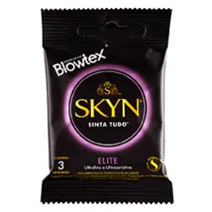 (Leve 3 pague 2) Preservativo Blowtex Skyn Elite Extrafino 3 Unidade