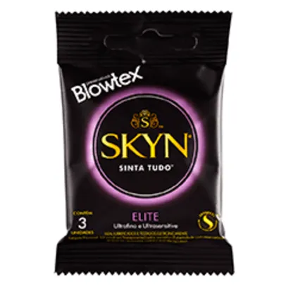 (Leve 3 pague 2) Preservativo Blowtex Skyn Elite Extrafino 3 Unidade