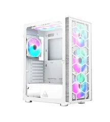 Gabinete Gamer Montech x3 Glass, Mid Tower, White, ATX, 6 Fans, Vidro Temperado