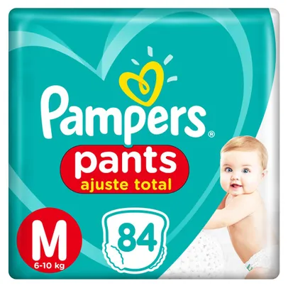 Fralda Pampers Pants Ajuste Total M 84 unidades - 0,85 por tira