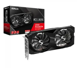 Placa de Vídeo Asrock Radeon RX 6600 Challenger D, 8GB, GDDR6, FSR, Ray Tracing, 90-GA2RZZ-00UANF