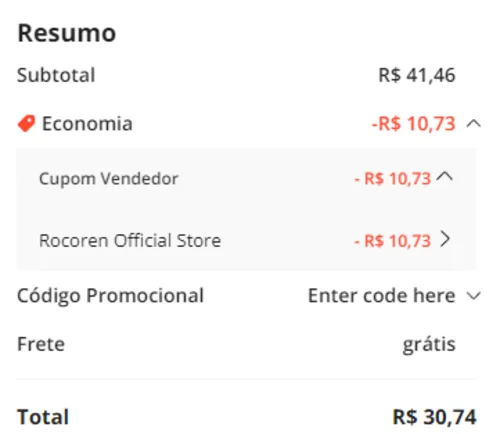 Imagem na descrição da promoção