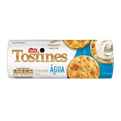 [REC] Biscoito, Cracker, Água, Tostines, 200g