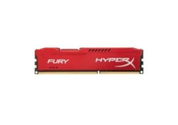 MEMÓRIA KINGSTON HYPERX FURY 4GB (1X4), DDR3 1866MHZ RED, HX318C10FR/4 - BOX - R$99