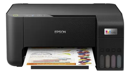 Impressora a cor multifuncional Epson EcoTank L3210 preta 220V