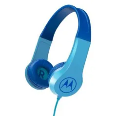 Fone de Ouvido Motorola Squad 200 Kids com fio - Azul | R$94