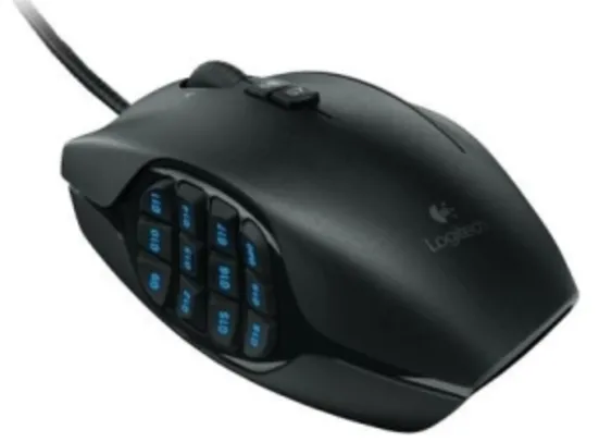 Mouse Logitech Mmo Gaming G600 por R$225