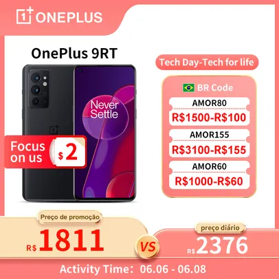 Oneplus 9RT 5G Smartphone 8GB 128GB snapdragon 888 120hz 6.62