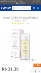 Gel de limpeza nutrel profuse - sabonete facial | R$31