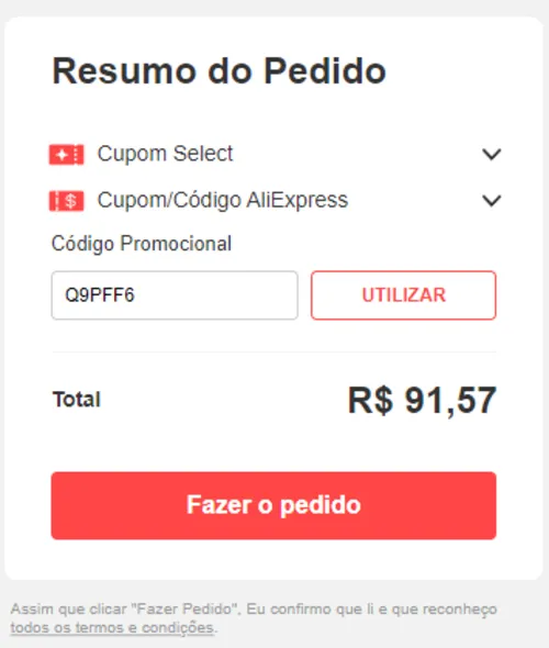 Imagem na descrição da promoção