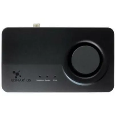 Placa de Som Asus Xonar U5, USB, Canal 5.1 - R$190