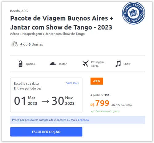 Imagem na descrição da promoção