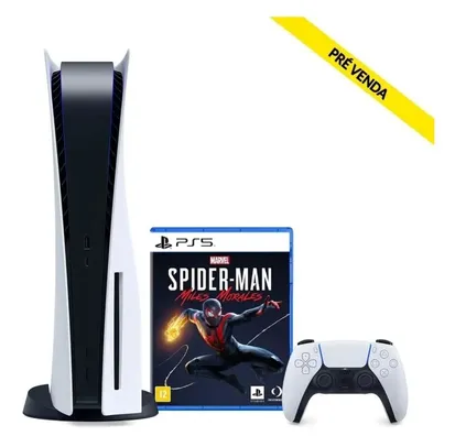 Console Ps5 + Jogo Marvel's Spider-man: Miles Morales | R$4.949