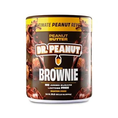 Dr Peanut Pasta De Amendoim Sabor Brownie Com Whey Protein 600G Dr. Peanut