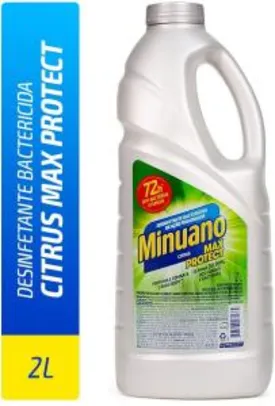 2Litros Desinfetante Minuano Maxprotect Citrus 6X2L, Minuano, Verde