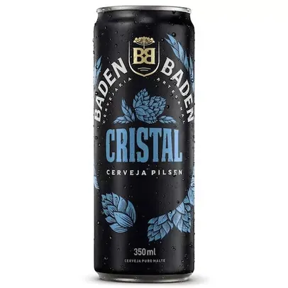 [Vip] Cerveja Baden Baden Cristal Pilsen Lata 350ml - 6 Unidades