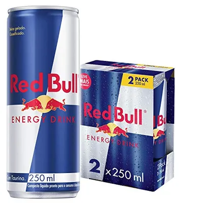 Energético Red Bull Energy Drink, 250ml (2 latas)