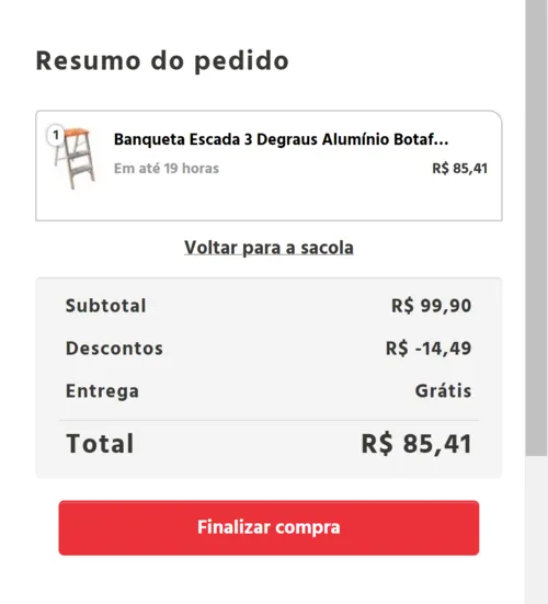 Imagem na descrição da promoção