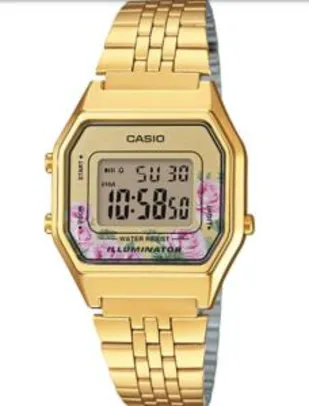 Relógio Feminino Digital Casio Vintage LA680WGA-4CDF - Dourado | R$180