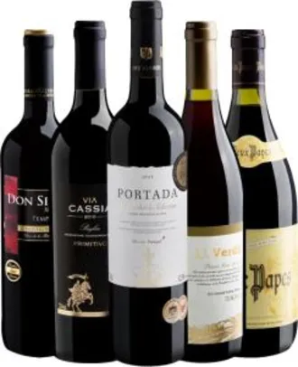 Kit de vinhos Contagem Regressiva 5 da Evino - R$129,90