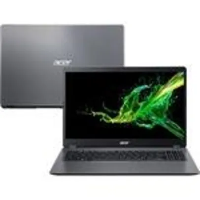 Notebook Acer A315-54-58H0 10ª Intel Core i5 4GB 1TB 15,6" W10 | R$ 3.250