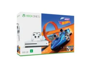 Xbox One S 500GB Forza Horizon 3 + Hotwheels - Com 1 Controle e Cabo HDMI