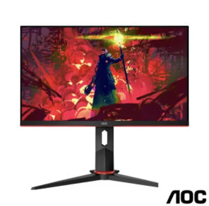 Monitor Gamer 23,8” AOC HERO - 144hz - 24G2/BK | R$1326