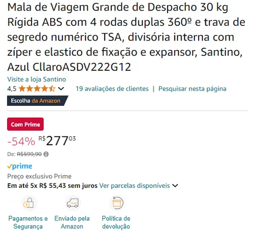 Imagem na descrição da promoção