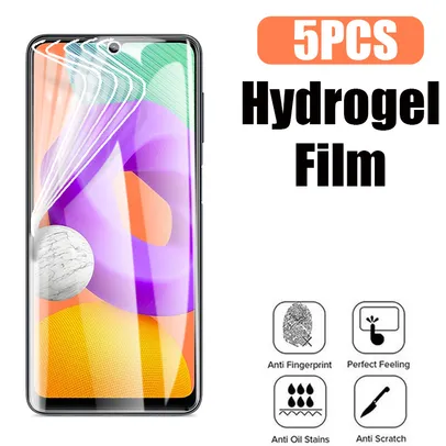 Kit 5 Películas de Proteção em Hidrogel para Samsung