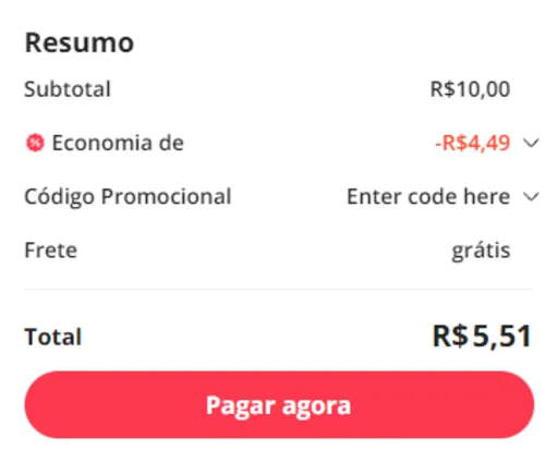 Imagem na descrição da promoção