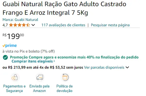 Imagem na descrição da promoção