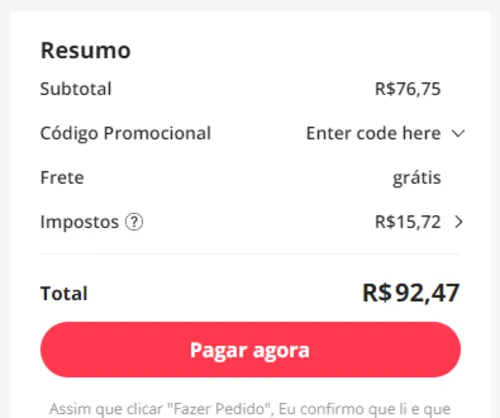 Imagem na descrição da promoção