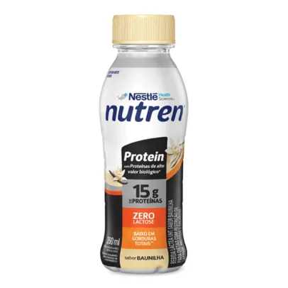 [Leve 8 e pague 2] Bebida Proteica Nutren Protein Uht Baunilha Zero Lactose 260ml